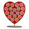 Made Easy Kit Front Facing K-Cup Holder Countertop Stand Décor - Red Heart