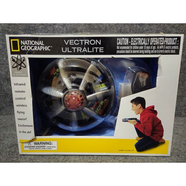 National Geographic VECTRON ULTRALITE Infrared Wireless Flying Saucer