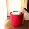 ORIKAGO Basket M - Basket Storage Accessories Folding Natural Material Interior Stylish - Basic Red