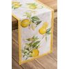 Maison d' Hermine Table Runner 100% Cotton Decorative Washable Tablerunner Easter Tablerunners for Dining, Home, Wedding, Banquet, Buffet, Limoncello - Spring/Summer (37cm x 180cm)