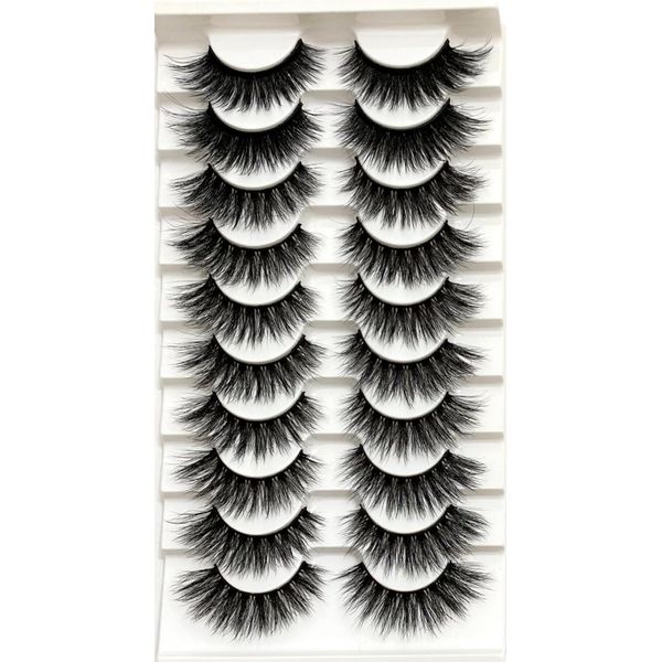 Starbesign Lashes Faux Mink 10 Pairs (Combo Dramatic 2)