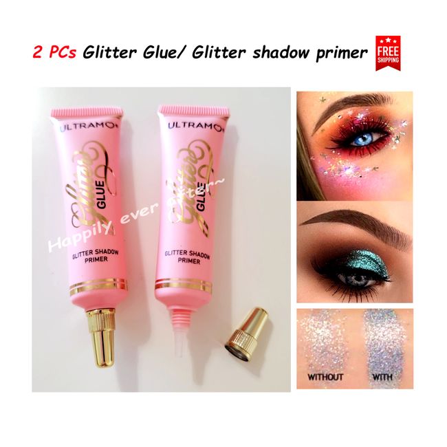 Ultramo Glitter Glue/ Glitter Shadow Primer, Glitter Eyeshadow Makeup Primer