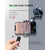 Fingertip Bluetooth Remote Control TIK TOK Wireless Page Turner TYUOBOX Camera Remote Shutter Selfie Button Controller with Charging Case for iPhone Android Ipad Cell Phone (Black)