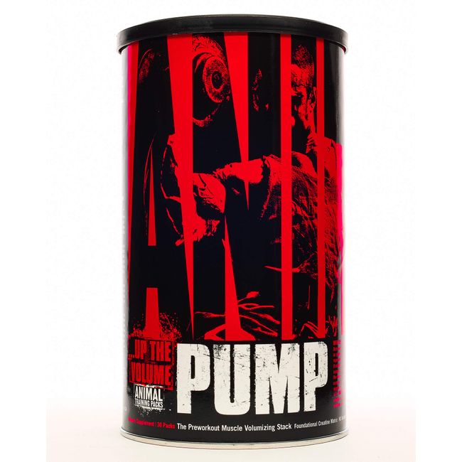 Animal Pump – Preworkout - Vein Popping Pumps – Energy and Focus – Creatine – Nitric Oxide – Easy to Remove Stimulant Pill for Anytime Workouts – 30 Packs