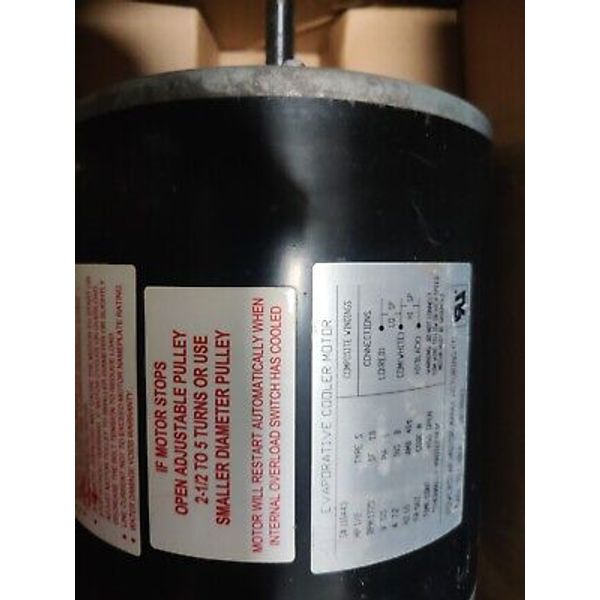 2204 Dial Evaporative Cooler Motor 2 Speed 1/2 HP