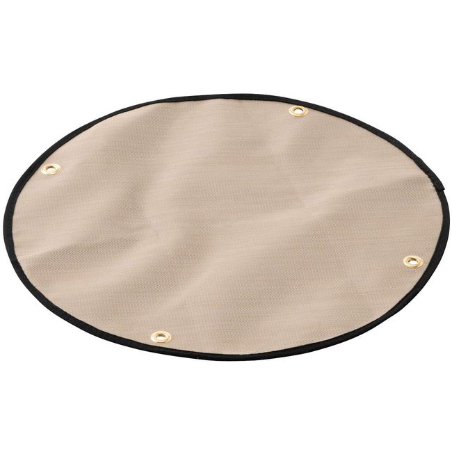 LOGOS 81064037 Stove Table, Fireproof/Insulation Sheet, Beige, Approx. 18.1 inches (46 cm) Diameter