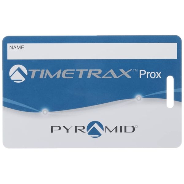 Pyramid Time Systems, 42454, Pyramid TimeTrax Proximity Badges, Genuine and Authentic Time Clock Badges for Pyramid PPDLAUBKN &TTPROXEK Time Clock Systems, 15 per Pack, Blue/Black/White