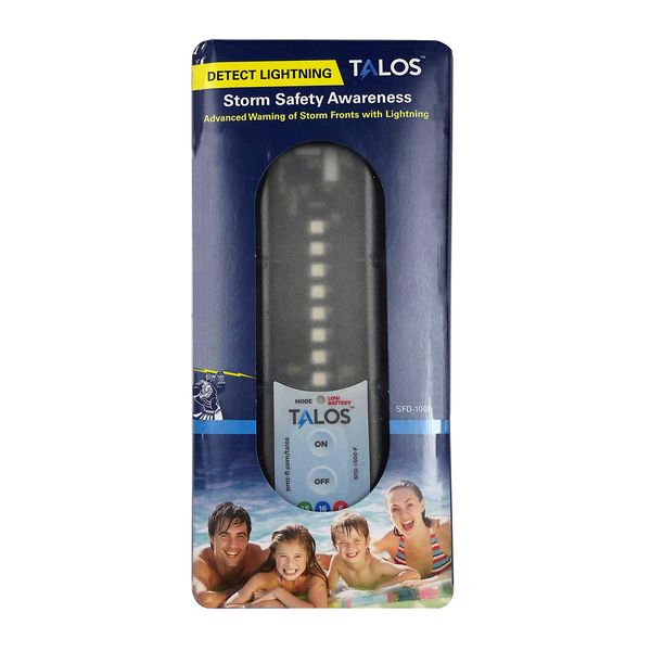 Talos Lightning Strike Detector - General Outdoor Lightning Storm Sensor - Includes a Wall Mount for Pools, Golf Courses, Spas - Portable Waterproof Thunderstorm Safety Alerts