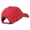 Nebraska State Map Embroidered Washed Cotton Cap - Red OSFM