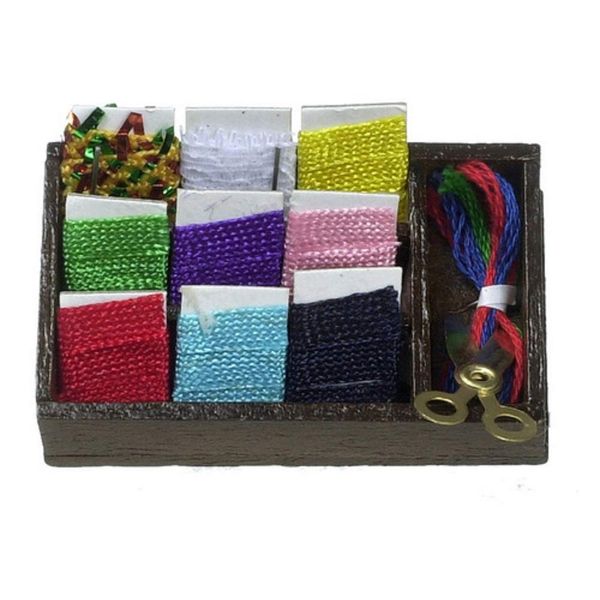Dolls House Shop Sewing Room Accessory Display Box 297