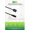 Bouge USB Charger Power Supply DC to Cable Compatible with Meridian Grooming Electric Shaver Trimmer Charging Cord Black Adapter 3.2FT