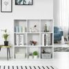9-Cube Closet Organizer Storage Shelves Save Space Study Bookshelves White