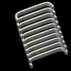 Qrity 10 pcs 128mm Aluminum Door Drawer Knobs Pull Handles Cabinet Cupboard Closet Door Bow Shape Pull Handle