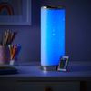 LITECRAFT Glow Starburst Table Lamp Cylinder Colour Changing LED Base - White