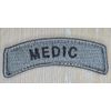 MEDIC NAME TAG ROCKER ARC TAB HOOK ACU DARK TACTICAL MORALE PATCH