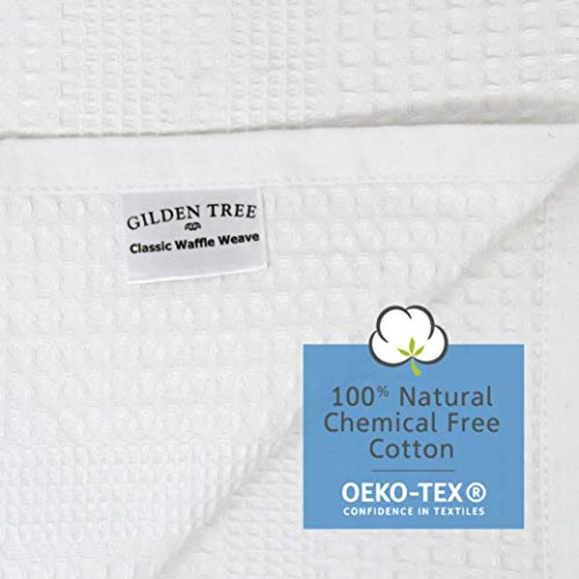 GILDEN TREE Waffle Towel Quick Dry Thin Exfoliating, 4 Pack