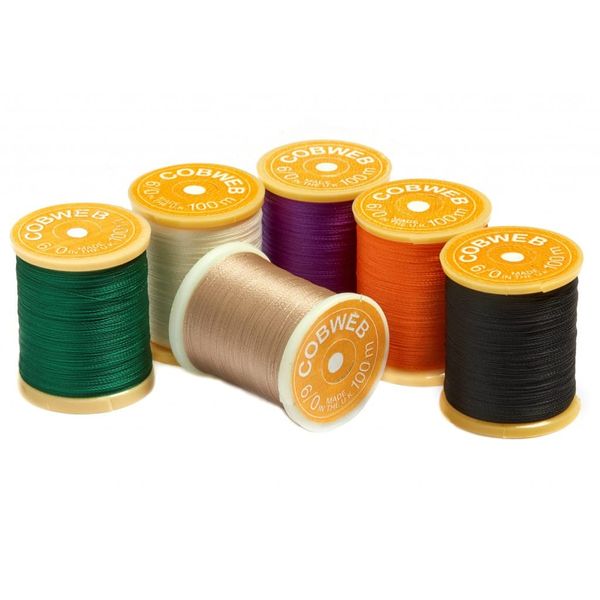 Veniard Cobweb 6/0 Tying thread 2 PACK - Gordon Griffiths Cobweb, 6/0 (Black)