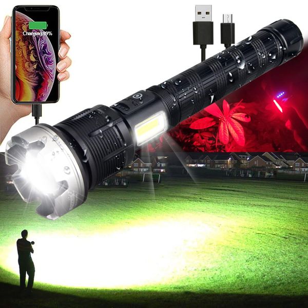 VASTFIRE Rechargeable Flashlights High Lumens 2000000 Zoomable 2023 Best Floodlight Spotlight Strobe Light Lanterns Brightest Flashlight for Emergencies Camping Power Outage Cars