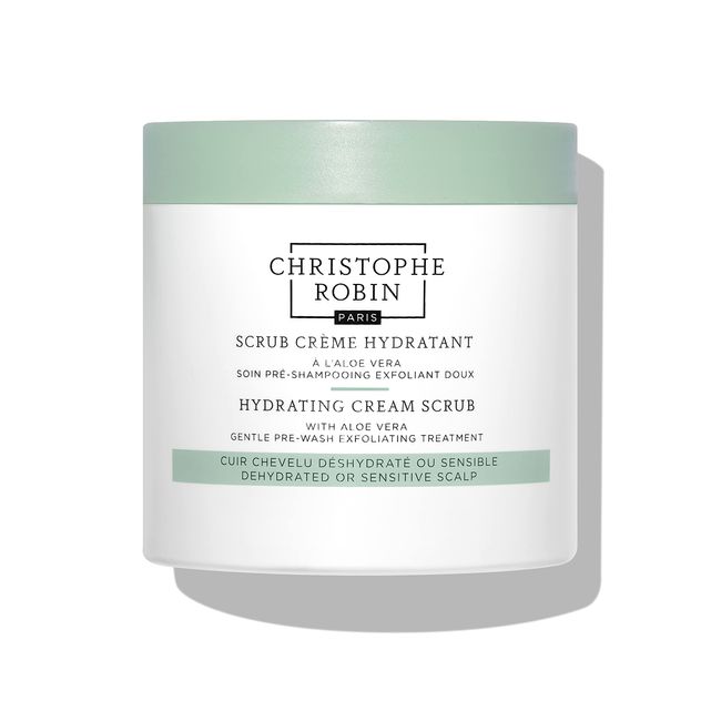 Christophe Robin Hydrating Cream Scrub With Aloe Vera - Hydrating Pre-Wash Hair Treatment - 8.4 fl. oz