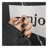mallnoo 24pcs ins style nail tips long style mat sand polish European and American style