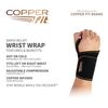 Copper Fit Rapid Relief Unisex Wrist Wrap, Adjustable