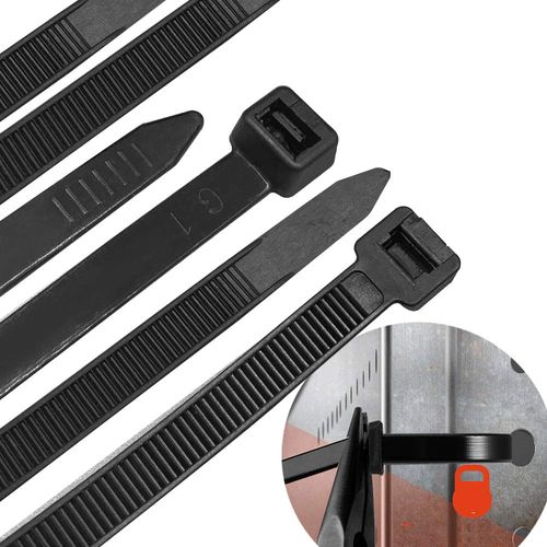 Cable Ties 450mm, Durable Adjustable Cable Ties, Indoor and Outdoor UV Resistant, Cable Ties Black (40 Pack)