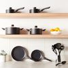 Non-Stick Cookware 15-Piece Set, Includes Pots, Pans and Cookware, Black