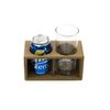 Whitecap 62610 Teak Two-Drink Rack