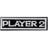 PLAYER 2 Patch (Player 2) Velcro (Velcro/Velcro) Detachable Game Style Funny Embroidery Patch