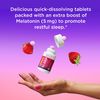 OLLY Extra Strength Sleep Fast Dissolve Tablets, 5mg Melatonin, Vegan, Strawberry - 30ct