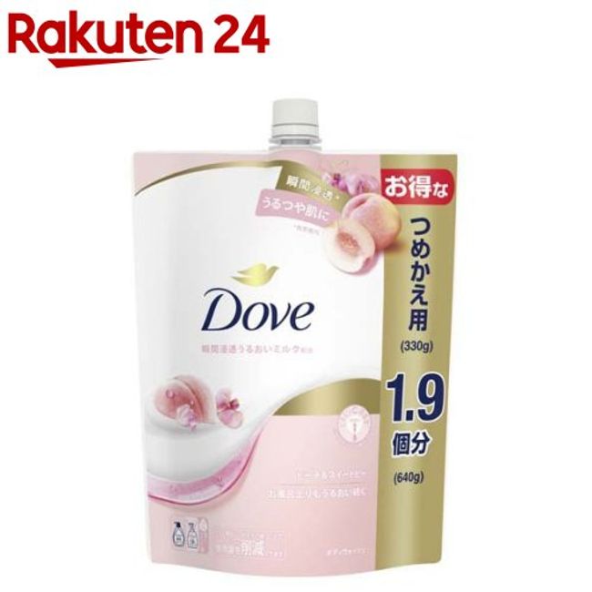 [Project Product] Dove Body Soap Peach &amp; Sweet Pea Body Wash Refill Large Capacity (640g) [Dove]