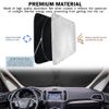 1Pc 75''x 35'' Foldable Front Rear Visor Car Window Sun Shade Windshield Cover