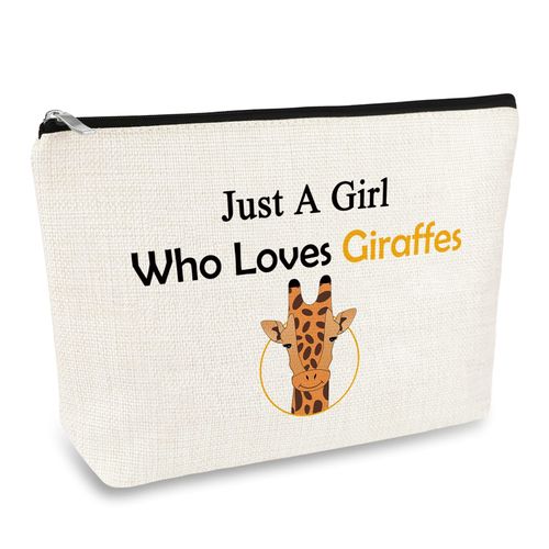 Giraffe Gifts Giraffe Makeup Bag Giraffe Lover Gift for Girls Women Animal Lover Gift Cosmetic Bag Birthday Christmas Gift for Teens Daughter Sister Bestie Friend Friendship Gift Inspirational Gift