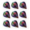 RED DRAGON Peter Wright Snakebite Holographic Kite Dart Flights - 3 sets per pack (9 flights in total)