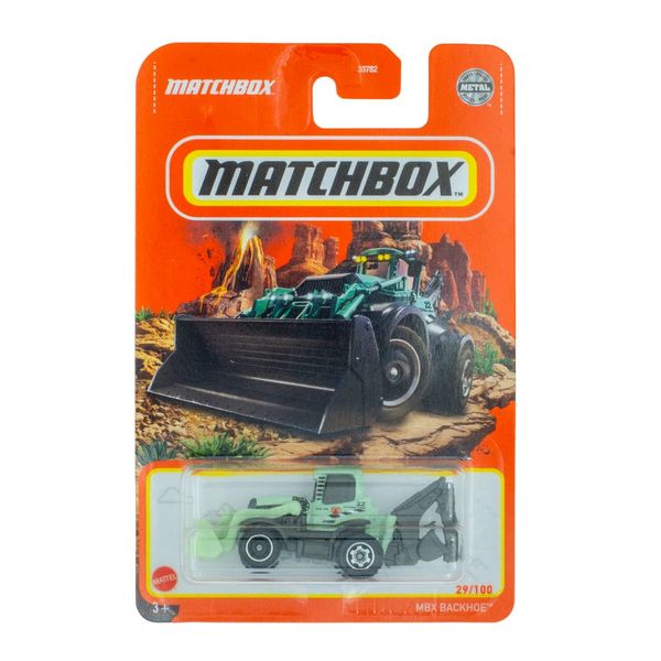 Matchbox 2022 Basic Set - Light Green MBX Backhoe 29-100 Bundled with a Byron's Attic Car Protector