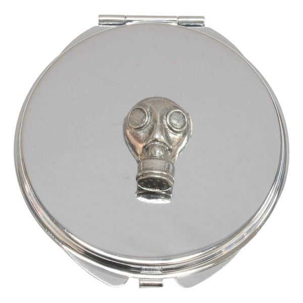 Gas Mask Compact Mirror Handbag Gift With Free Engraving 438