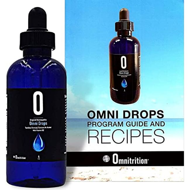 Omni Drops Diet Drops with Vitamin B12 - 4 oz with Program Guide