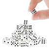 300 Pieces Dices Set Mini Dice 6 Sided Game Dices Tiny Square Corner Dice (0.27 Inch/7mm)