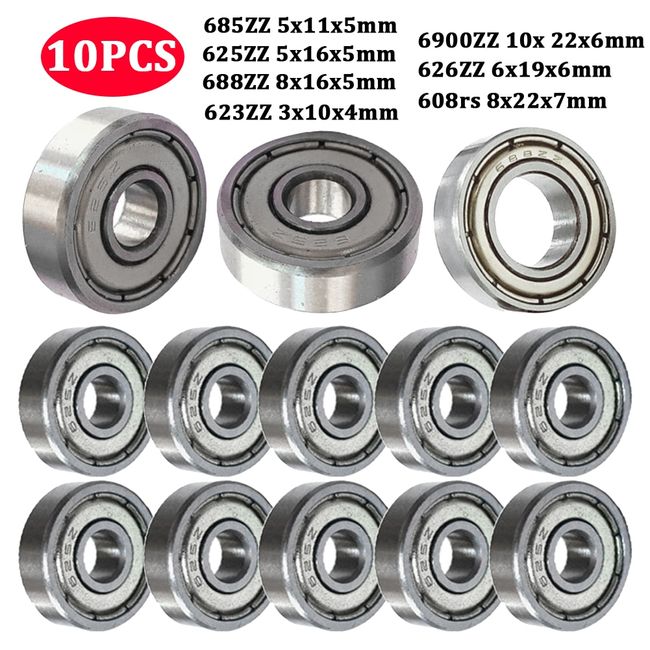 Radial Ball Bearing 608ZZ - Set of 4