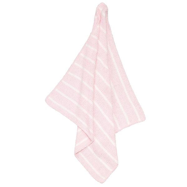 Angel Dear Chenille Blanket, Pretty Pink/Ivory Stripe