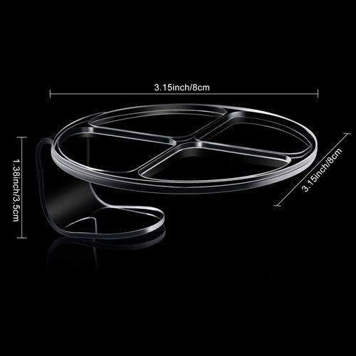2 Pieces Hand Makeup Mixing Palette Makeup Hand-Held Palette Nail Art Manicure Palette Clear Makeup Palette for Mixing Foundation