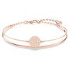 Swarovski Ginger Bangle, White, Rose Gold Alloy Layer, Crystal, Crystal