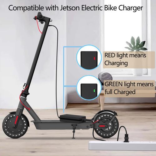 42V 2A Electric Scooter Charger Compatible with Jetson Electric Bike JY-420150 for Jetson Bolt/Bolt Pro/Adventure/Metro/Journey/LX10/J5/J8/Eris Pro/Ora Pro/Racer/Rhythm Electric Bike Scooter