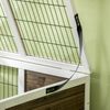 Wood Rabbit Hutch, Elevated Guinea Pig Cage with Run, Coffee