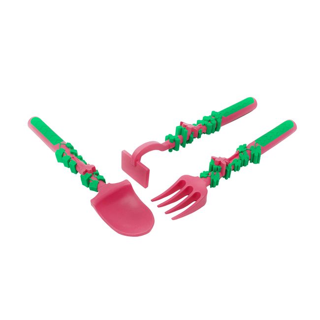 Constructive Eating - Toddler Utensils Made in USA - Garden Silverware for Toddlers - Garden Utensils for Kids - Toddler Utensils 2 Year Old - Toddler Silverware - Constructive Eats