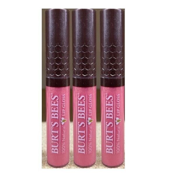 3 PACK Burt's Bees 100% Natural Lip Gloss, 239 Spring Splendor