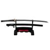 Handmade Sword - Samurai Sword Katana, Functional, Hand Forged, 1060 Carbon Steel, Heat Tempered, Full Tang, Sharp, Bendable Blade, Black Wooden Scabbard, Sword Certificate