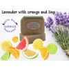 Handmade Lavender Citrus Goat Milk Soap,  Essential oils, + samples, ships fast