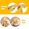 2pcs Corn Peeler and Stripper Tool Set, Stainless Steel Maize Planer Cutter Thresher Scraper Efficient Corn Cob Separator & Kernel Remover for Kitchen Restaurants