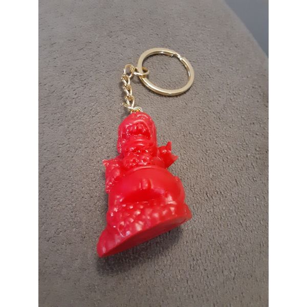 Monster In My Pocket BABA YAGA # 18 Neon Red Series 1 MIMP 1990 Keychain Clip